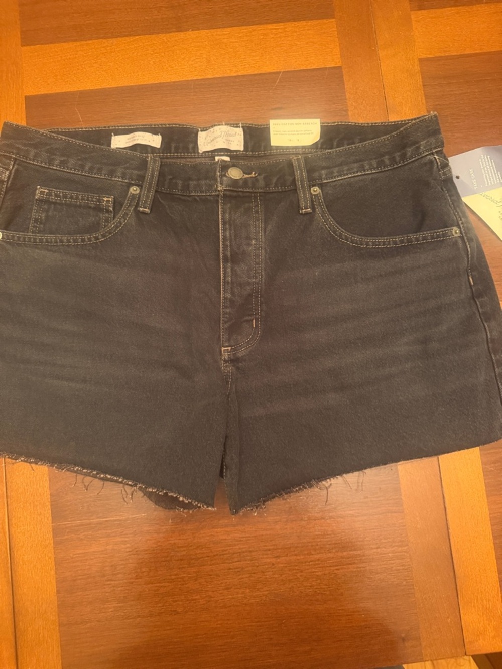 Universal Thread Black High-Rise Cutoff Jean Shorts